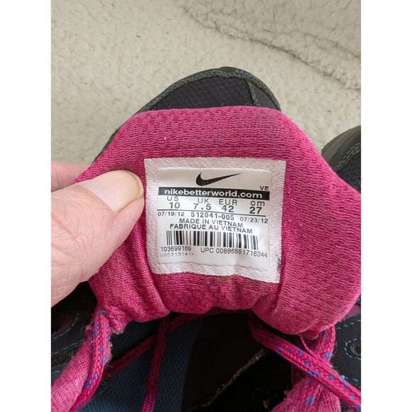 Nike Air Alford 10 Running Shoes Black/Pink Womens Size 10 - Picture 8 of 10